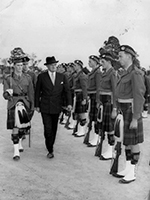 J Wager, cadets (far right)